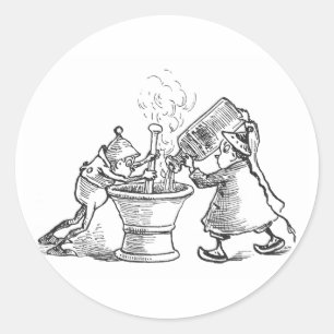 Adesivo Redondo Brownie Apothecaries