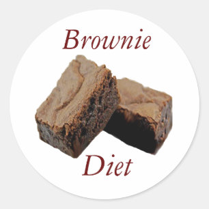 Adesivo Redondo Brownie Diet