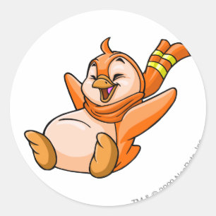 Adesivo Redondo Bruce Orange