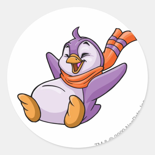 Adesivo Redondo Bruce Purple (Frente)