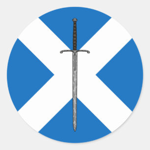 Adesivo Redondo Bruce Sword on Saltyre