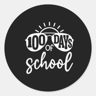 Adesivo Redondo Bruh 100 Dias De Escola 100º Dia Do Pulmão Escolar