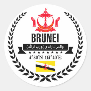 Adesivo Redondo Brunei