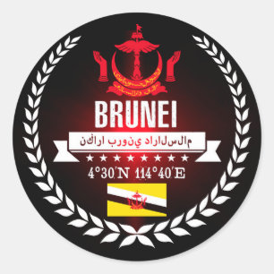 Adesivo Redondo Brunei