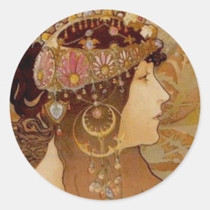 Adesivo Redondo Brunette bizantino, 1897