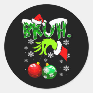 Adesivo Redondo Brut Christmas Kids Xmas Teens Boys Funny Christma