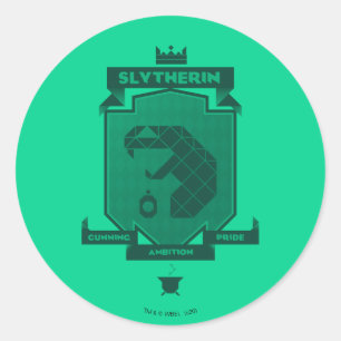 Adesivo Redondo Brutalist SLYTHERIN™ Crest