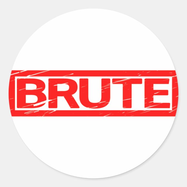 Adesivo Redondo Brute Stamp (Frente)