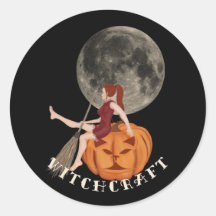 Bruxa e abóbora. Bruxaria para o Halloween