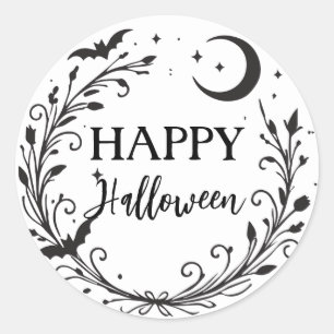 Adesivo Redondo Bruxaria Caprichosa Wicca Mágica de Ervas Hallowee