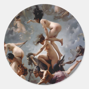 Adesivo Redondo Bruxas indo para o Sabá - Luis Ricardo Falero