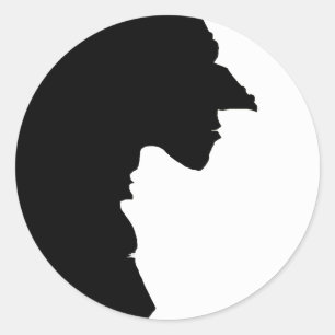Adesivo Redondo Bruxas Yin Yang