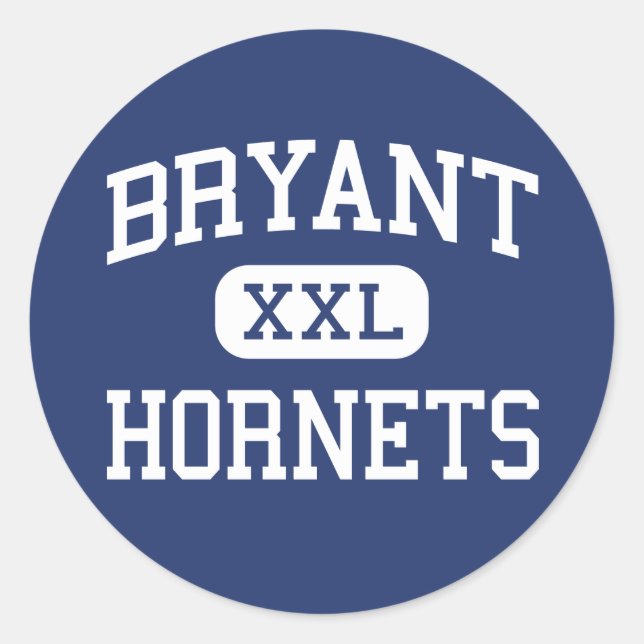 Adesivo Redondo Bryant - Hornets - Segundo grau - Bryant Arkansas (Frente)