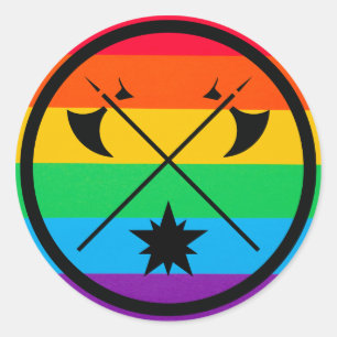 Adesivo Redondo bryn gwlad pride Button