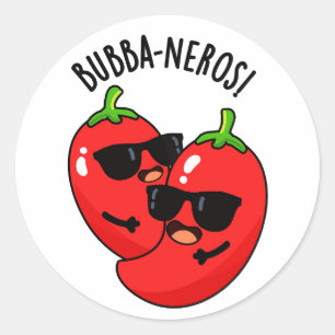 Adesivo Redondo Bubba-neros Funny Habanero Pun