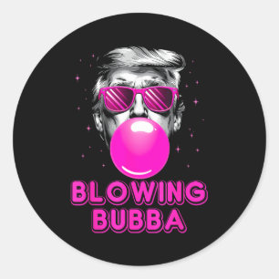 Adesivo Redondo Bubba Soprador Engraçado