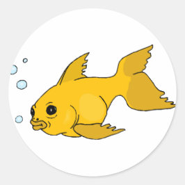 Adesivo Redondo Bubble Goldfish