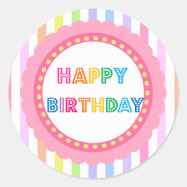 Adesivo Redondo Bubble Gum Party by Bella Studios