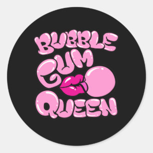Adesivo Redondo Bubble Gum Queen