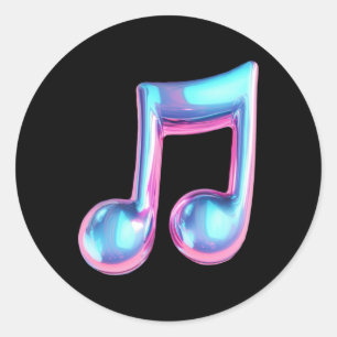 Adesivo Redondo Bubblegum Beats Sticker