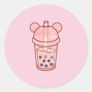 Adesivo Redondo Bubbletea