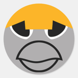 Adesivo Redondo Bubla-Chan Clupkitz aplicável