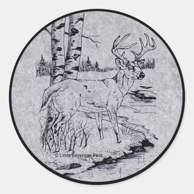 Adesivo Redondo Buck Creek (Frente)