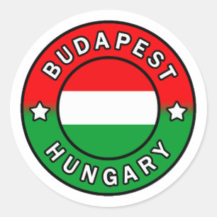 Adesivo Redondo Budapeste Hungria