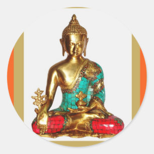 Adesivo Redondo BUDDHA de SURPRESA para sua CASA
