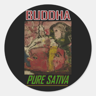 ADESIVO REDONDO BUDDHA PURA SATIVA