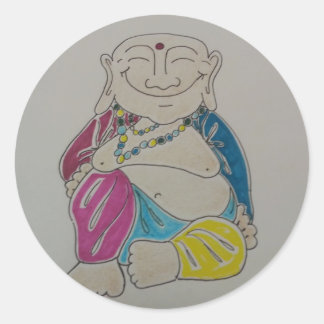 Adesivo Redondo Buddha Sticker