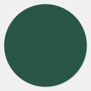 Adesivo Redondo BUDGET Texto Monocromático Verde Esmeralda