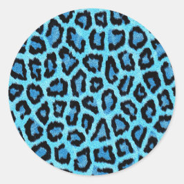 Adesivo Redondo Bue Trendy Leopard Pattern