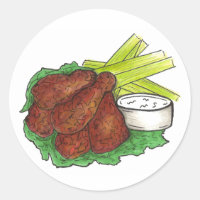 Buffalo NY Galinha Picante Asas Azuis Aipo