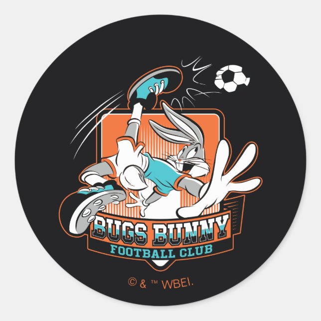 Adesivo Redondo BUGS BUNNY™ Football Club Badge (Frente)