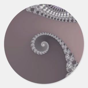 Adesivo Redondo Bugtail - Vinheta Fractal