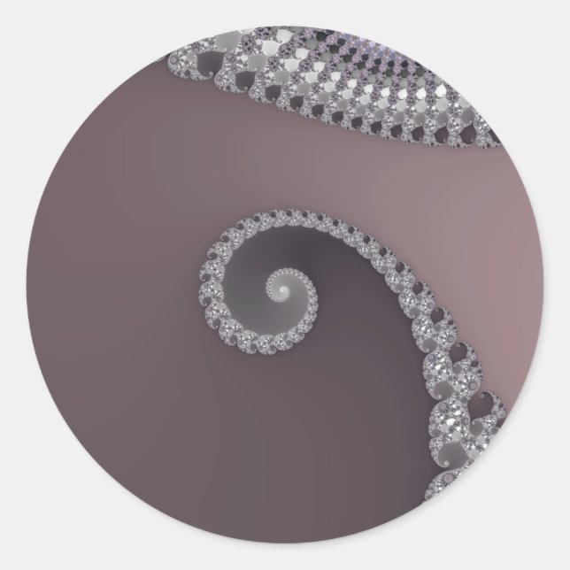 Adesivo Redondo Bugtail - Vinheta Fractal (Frente)