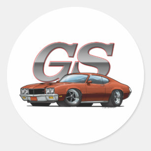 Adesivo Redondo Buick GS_brown