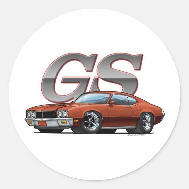 Adesivo Redondo Buick GS_Brown (Frente)