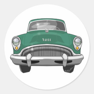 Adesivo Redondo Buick Roadmaster 1954