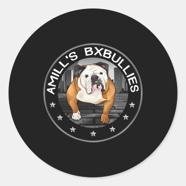 Adesivo Redondo Buldogue 2 (Frente)