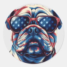 Buldogue Americano Patriótico