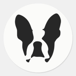 Adesivo Redondo Buldogue francês