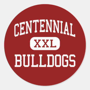 Adesivo Redondo - Buldogues - alto centenário - povoado indígeno