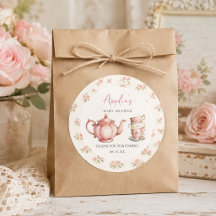 Bule de Chá Floral e Xícaras de Chá Rosa Chá de Be