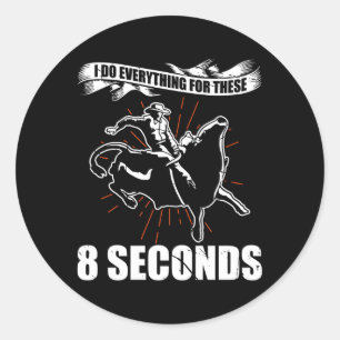 Adesivo Redondo Bull Rider Rodeo Athlett Future Bu