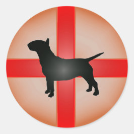 Adesivo Redondo Bull Terrier Sticker