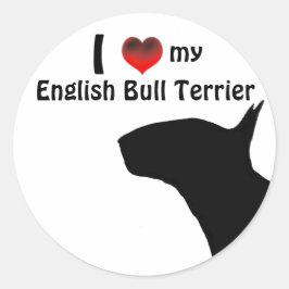 Adesivo Redondo Bull Terrier Sticker
