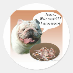 Adesivo Redondo Bulldog Turquia