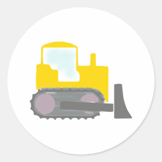 Adesivo Redondo Bulldozer